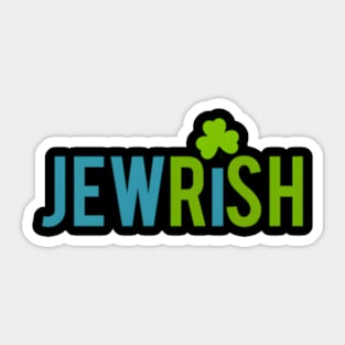 Jewish St Patricks Day Shamrock Jewish Irish Sticker